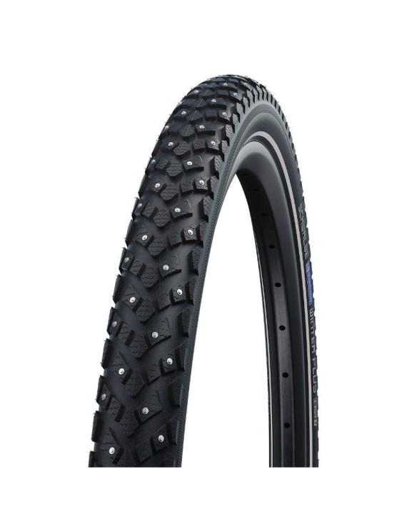 PNEU NEIGE 28-29 X 2.00 SCHWALBE WINTER PLUS TR (50-622) RENFORT 5mm FLANC REFLEX - PNEU NEIGE ET VERGLAS AVEC 104 CLOUS