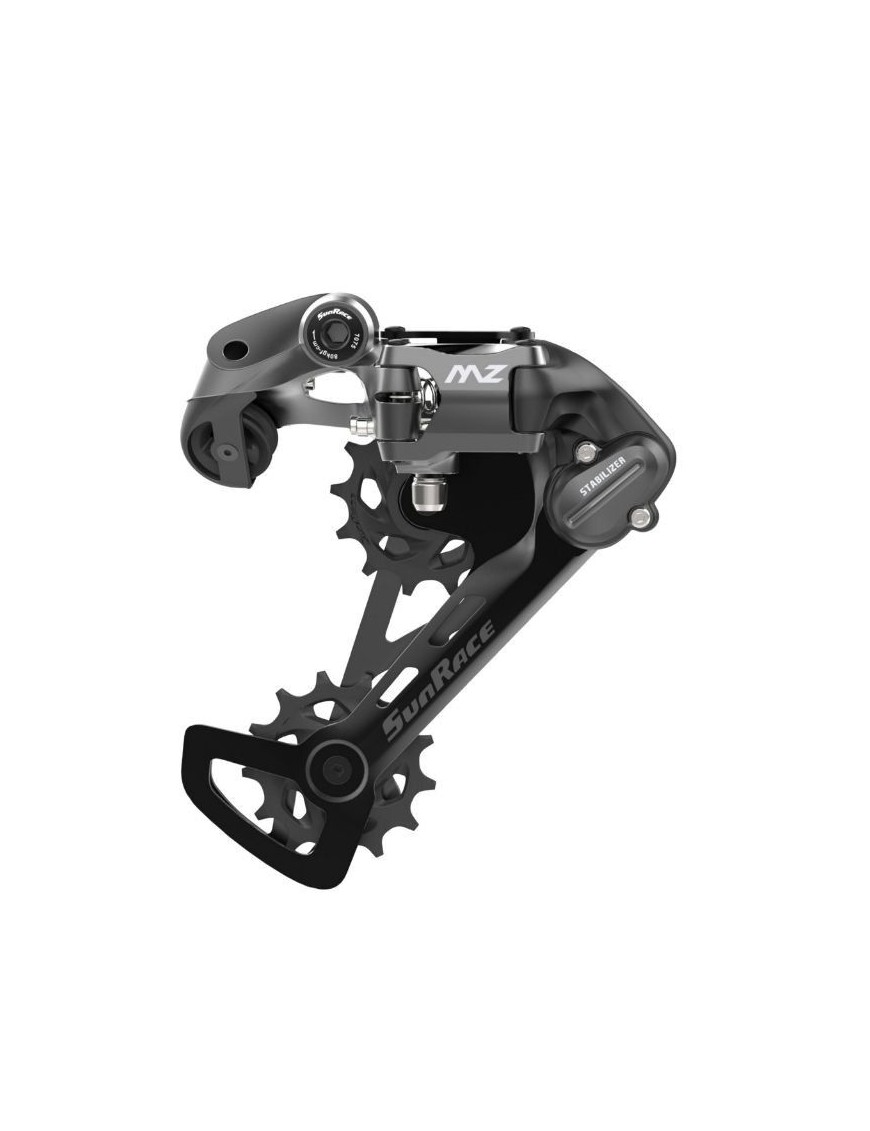 DERAILLEUR VTT ARRIERE SUNRACE MZ600 12V. CHAPE MEDIUM A VIS (COMPATIBLE SHIMANO)