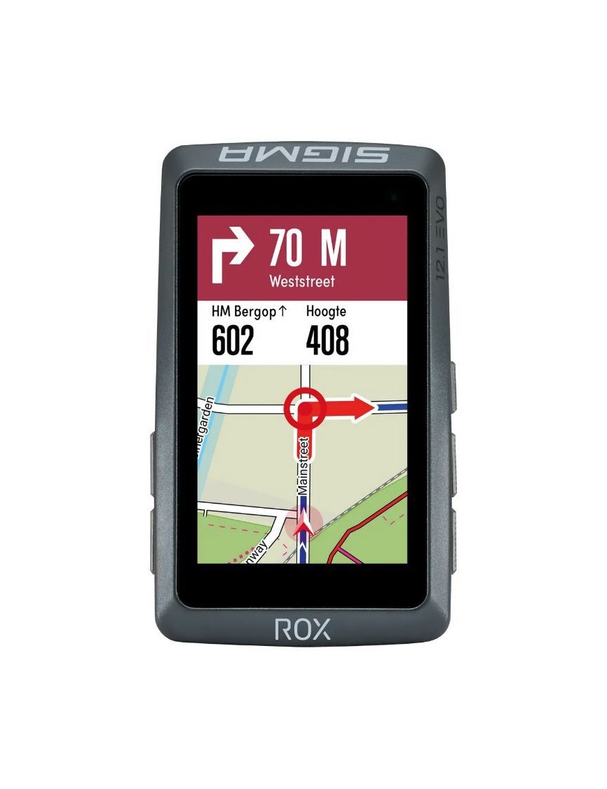 COMPTEUR SIGMA ROX12.1 EVO GPS NOIR AVEC CARDIO et  ALTIMETRE