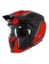 CASQUE TRIAL MT STREETFIGHTER SV TWIN C5 NOIR MAT-ROUGE XL  SIMPLE ECRAN TRANSPARENT TRANSFORMABLE AVEC MENTONNIERE AMOVIBLE (L