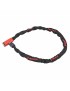 ANTIVOL VELO CHAINE A CLE DIAM 5,5mm L 1M NOIR  -SELECTION P2R-