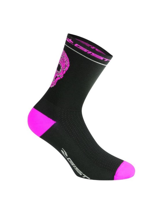 CHAUSSETTES-SOCQUETTES ETE GIST CRANE NOIR-ROSE FLUO 36-39 - HAUTEUR 18CM (PAIRE) -5860