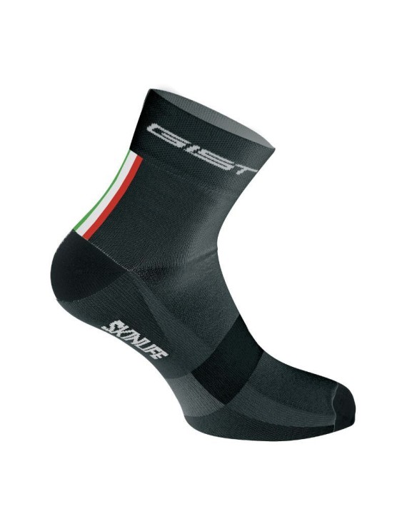 CHAUSSETTES-SOCQUETTES ETE GIST SKIN  NOIR ITALIA 40-43  ANTIBACTERIEN - HAUTEUR 10CM (PAIRE) -5861