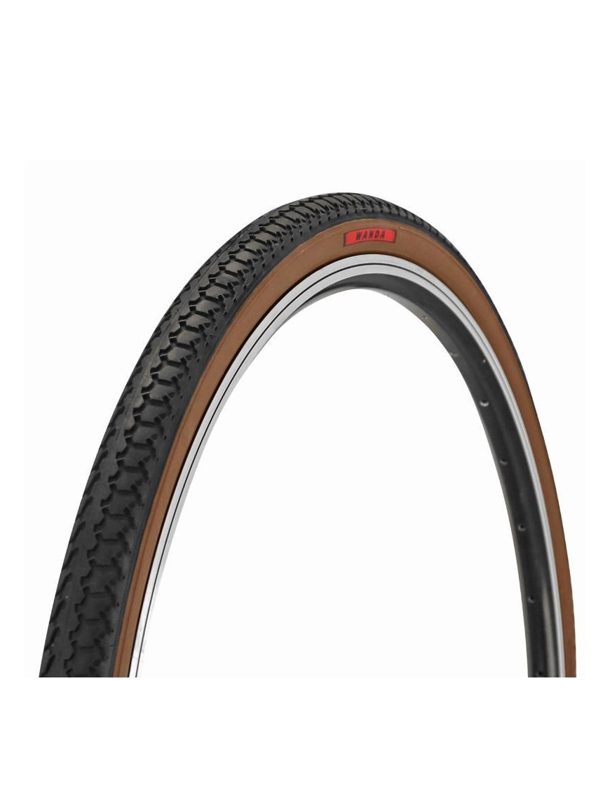PNEU CITY 650 X 35B WANDA W121 RENFORT ANTI-CREVAISON 3mm NOIR-BRUN TR (27,5 x 1,40) (35-584)