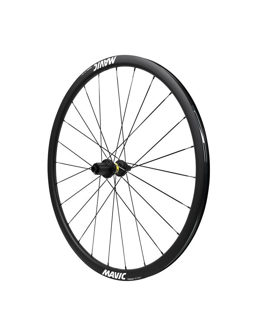 ROUE ROUTE DISQUE 700 MAVIC KSYRIUM 30 ARRIERE CASSETTE SHIMANO 11-10V CENTERLOCK TUBELESS READY AXE TRAVERSANT 12-142 NOIR  JA