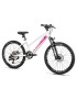 VELO MUSCULAIRE VTT 24 LEADER FOX CAPITAN 2025 FILLE BLANC-ROSE MAT 8V (TAILLE ENFANT 135 à 145 cm)