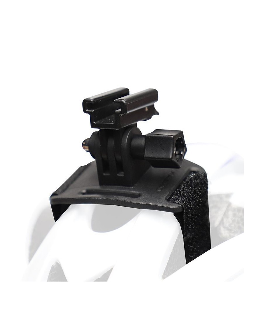 SUPPORT ECLAIRAGE VELO ZEFAL NOIR POUR CASQUE (COMPATIBLE GO PRO)