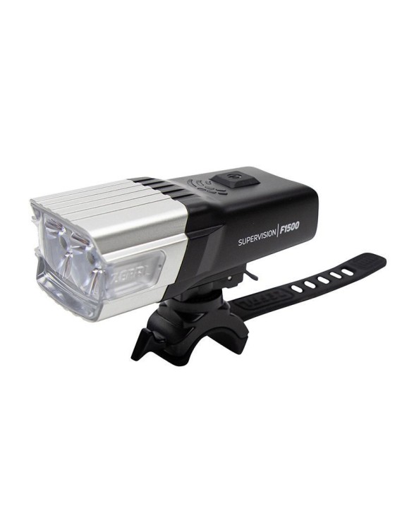 ECLAIRAGE VELO USB AVANT SUR CINTRE ZEFAL SUPERVISION F1500 LUMENS NOIR