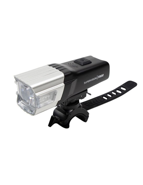 ECLAIRAGE VELO USB AVANT SUR CINTRE ZEFAL SUPERVISION F800 LUMENS NOIR