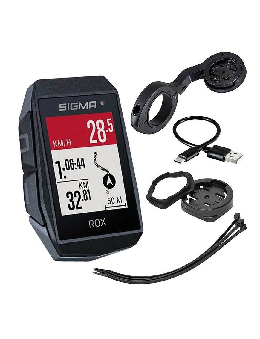 COMPTEUR SIGMA ROX11.1 EVO GPS BLANC AVEC CARDIO et  ALTIMETRE  (VRAC POUR MONTAGE ATELIER)