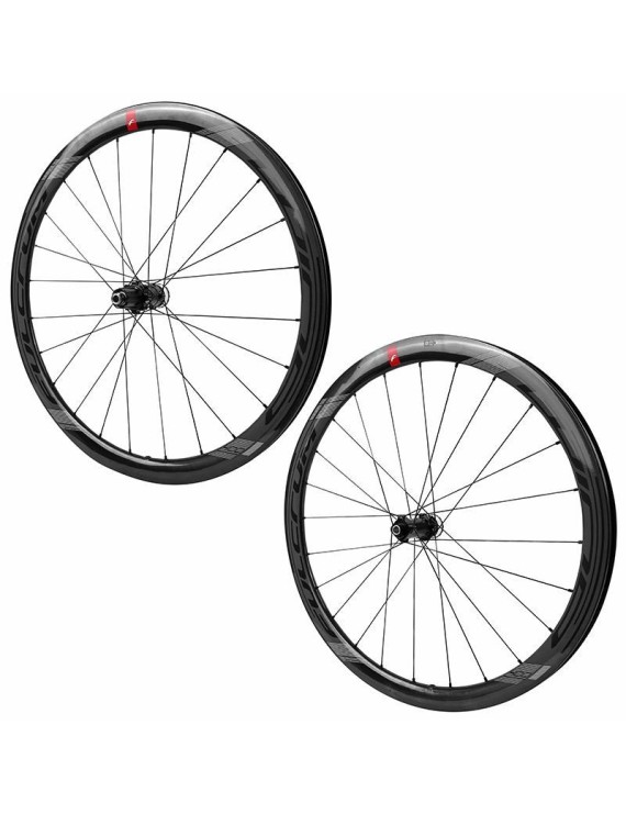 ROUES ROUTE DISQUE 700 FULCRUM WIND 400 CARBONE NOIR CENTERLOCK CASSETTE SHIMANO 11-10 V (PAIRE)