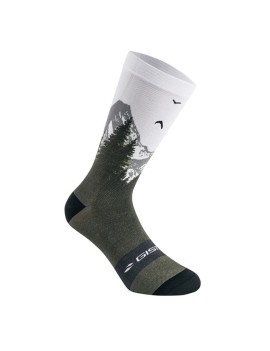 CHAUSSETTES-SOCQUETTES ETE GIST TRENDY BLANC MONTAGNE 38-42 ECOLOGIQUE - HAUTEUR 20cm   (PAIRE)  -5863