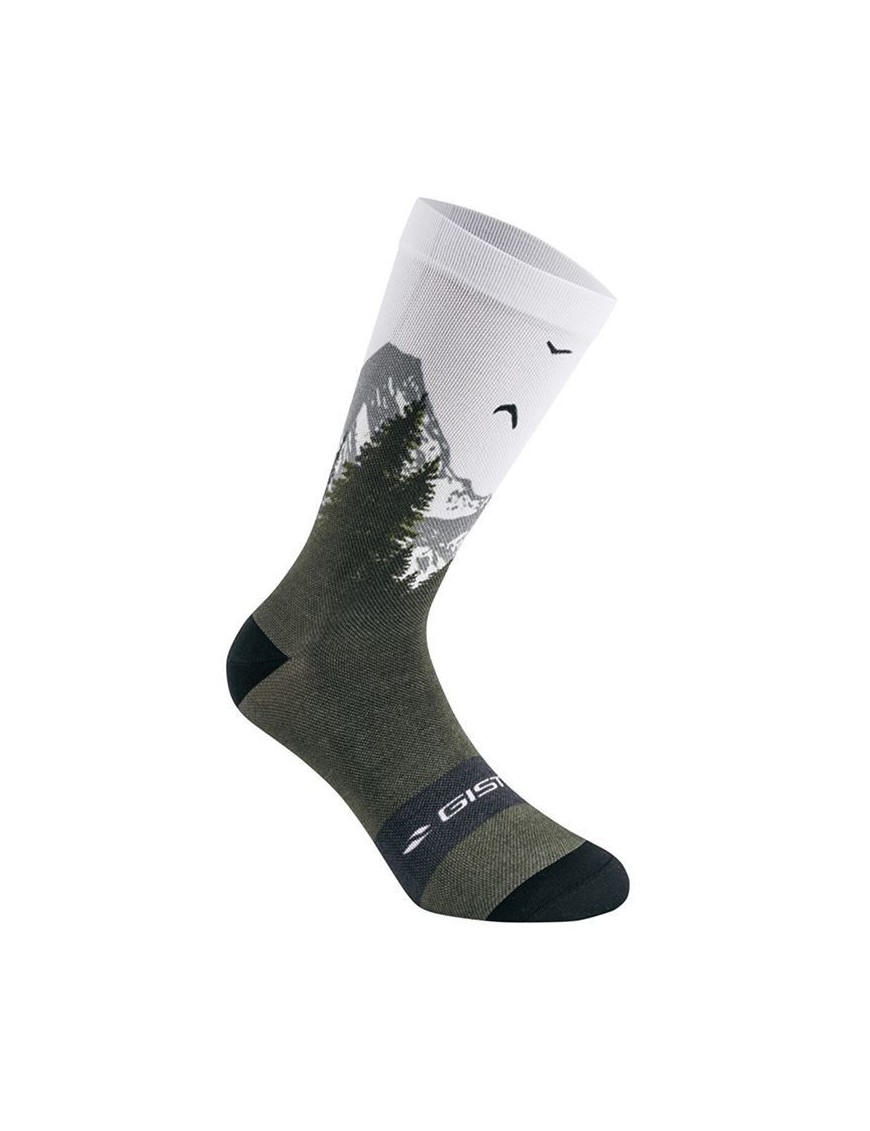 CHAUSSETTES-SOCQUETTES ETE GIST TRENDY BLANC MONTAGNE 38-42 ECOLOGIQUE - HAUTEUR 20cm   (PAIRE)  -5863