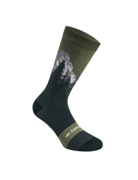 CHAUSSETTES-SOCQUETTES ETE GIST TRENDY VERTE MONTAGNE 43-47 ECOLOGIQUE - HAUTEUR 20cm   (PAIRE)  -5863