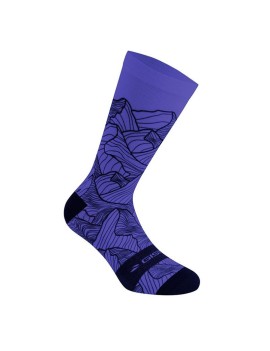 CHAUSSETTES-SOCQUETTES ETE GIST TRENDY VIOLET ALTITUDE 43-47 ECOLOGIQUE - HAUTEUR 20cm   (PAIRE)  -5863