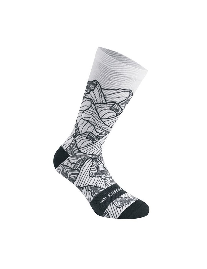 CHAUSSETTES-SOCQUETTES ETE GIST TRENDY BLANC ALTITUDE 38-42 ECOLOGIQUE - HAUTEUR 20cm   (PAIRE)  -5863