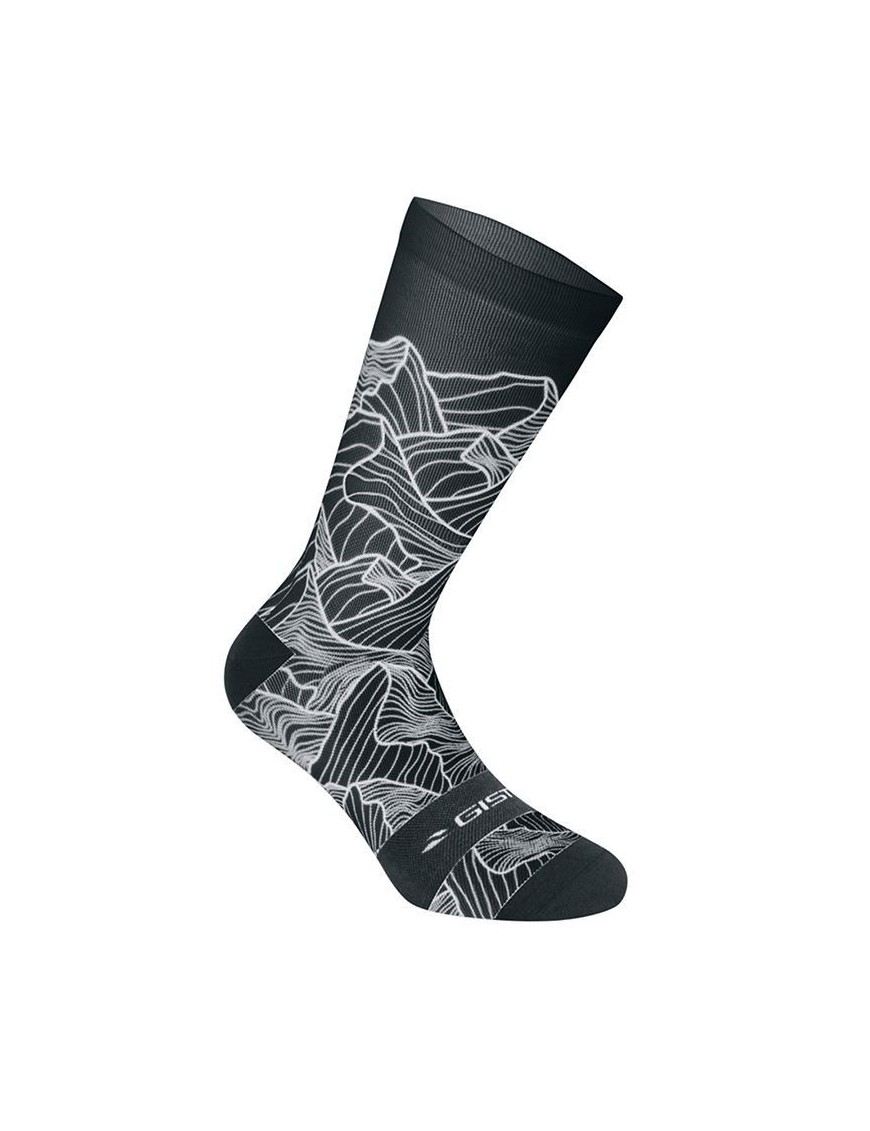 CHAUSSETTES-SOCQUETTES ETE GIST TRENDY NOIR ALTITUDE 43-47 ECOLOGIQUE - HAUTEUR 20cm   (PAIRE)  -5863