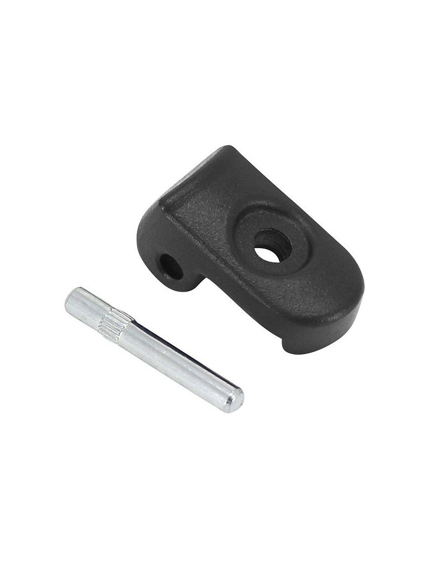 LOQUET-BLOCAGE CHARNIERE DE VERROUILLAGE POUR TROTTINETTE XIAOMI M365, 1S, ESSENTIAL, PRO, PRO 2 ZINC NOIR (AVEC GOUPILLE) (VEN