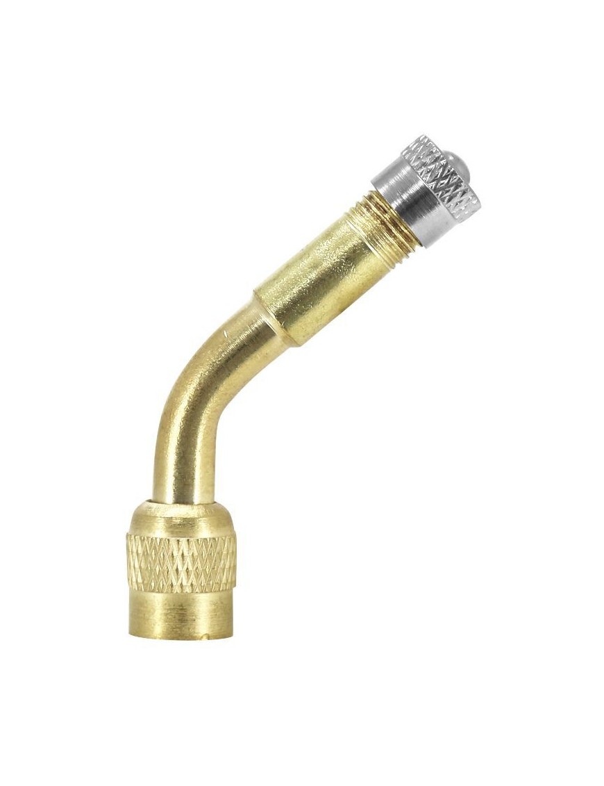 PROLONGATEUR DE VALVE-RACCORD DE POMPE POUR TROTTINETTE ELECTRIQUE ALU VS COUDE 45° (VENDU A L'UNITE)