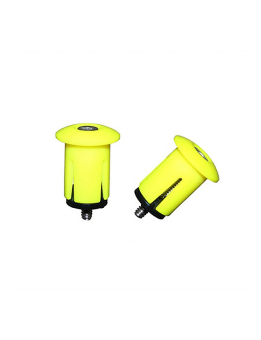 BOUCHON DE CINTRE P2R AVEC EXPANDEUR JAUNE FLUO (PAIRE) DIAM. INTER 18.2mm ET EXTER 25.2mm