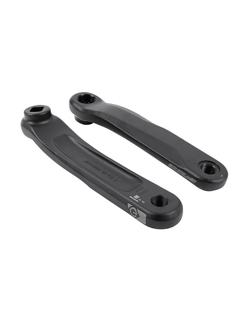 MANIVELLE DROITE + GAUCHE VAE - E-BIKE FSA CK-745 175mm NOIR JIS POUR MOTEUR SHIMANO E5000 (PAIRE)