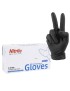 GANTS ATELIER NITRILE A USAGE UNIQUE NOIR T10 (XL)  (BOITE DE 100) (HOMOLOGUE CE 2777)  -P2R-