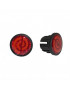 BOUCHON DE CINTRE ROUTE BIKERIBBON ROUGE REFLECT (PAIRE)