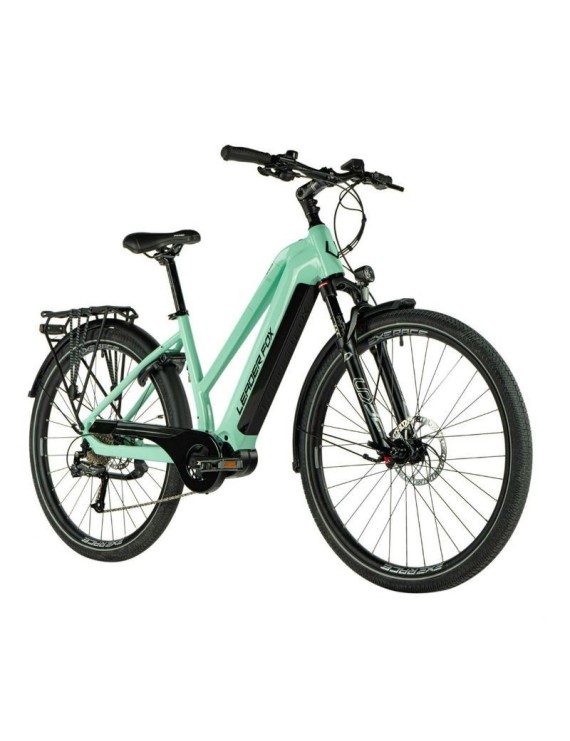 VELO ELECTRIQUE-VAE VTC 29 LEADER FOX DENVER 2024 FEMME VERT CLAIR 9V MOTEUR CENTRAL BAFANG M300 36V 80Nm BATTERIE 20Ah (16,5''