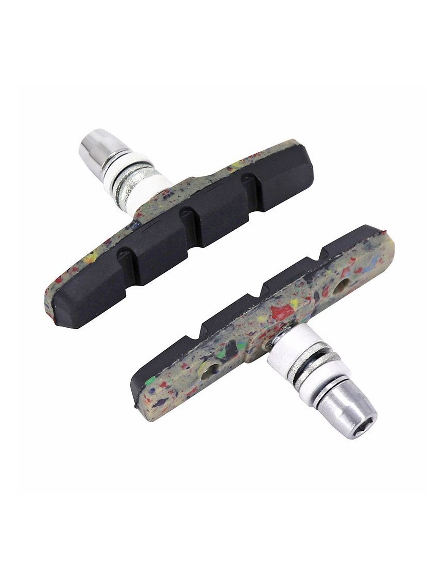 PORTE PATIN FREIN VTT A VIS SYMETRIC P2R 70mm MATIERE RECYCLEE (1 PAIRE)