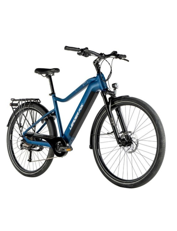 VELO ELECTRIQUE-VAE VTC 29 LEADER FOX SANDY 2024 HOMME BLEU MAT 9V MOTEUR ROUE AR BAFANG 36V 45Nm BATTERIE 20Ah (19'' - H48cm -