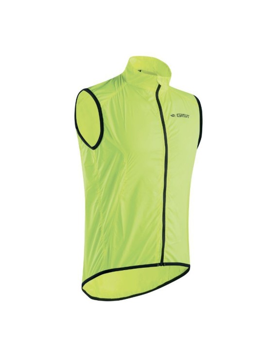 VESTE COUPE VENT ADULTE GIST GILET SANS MANCHE JAUNE FLUO L  -5258