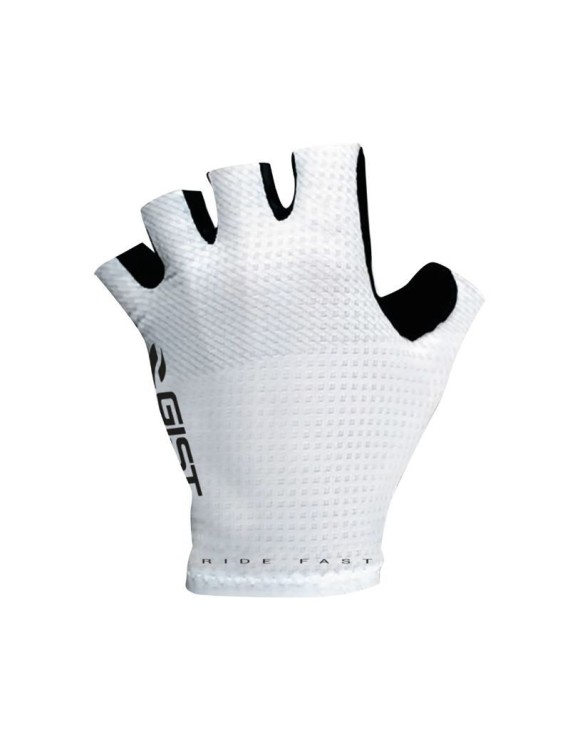 GANTS VELO COURT GIST RACE ETE BLANC L (PAIRE SUR CARTE) SANS VELCRO  -5527