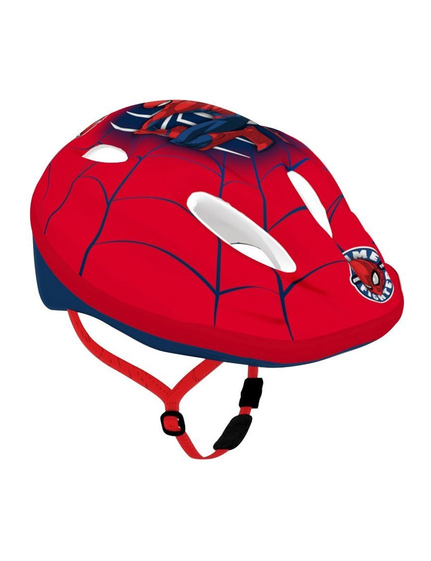 CASQUE VELO ENFANT DISNEY SPIDERMAN ROUGE AVEC MOLETTE REGLAGE TAILLE 52-56 (VENDU SUR CARTE).