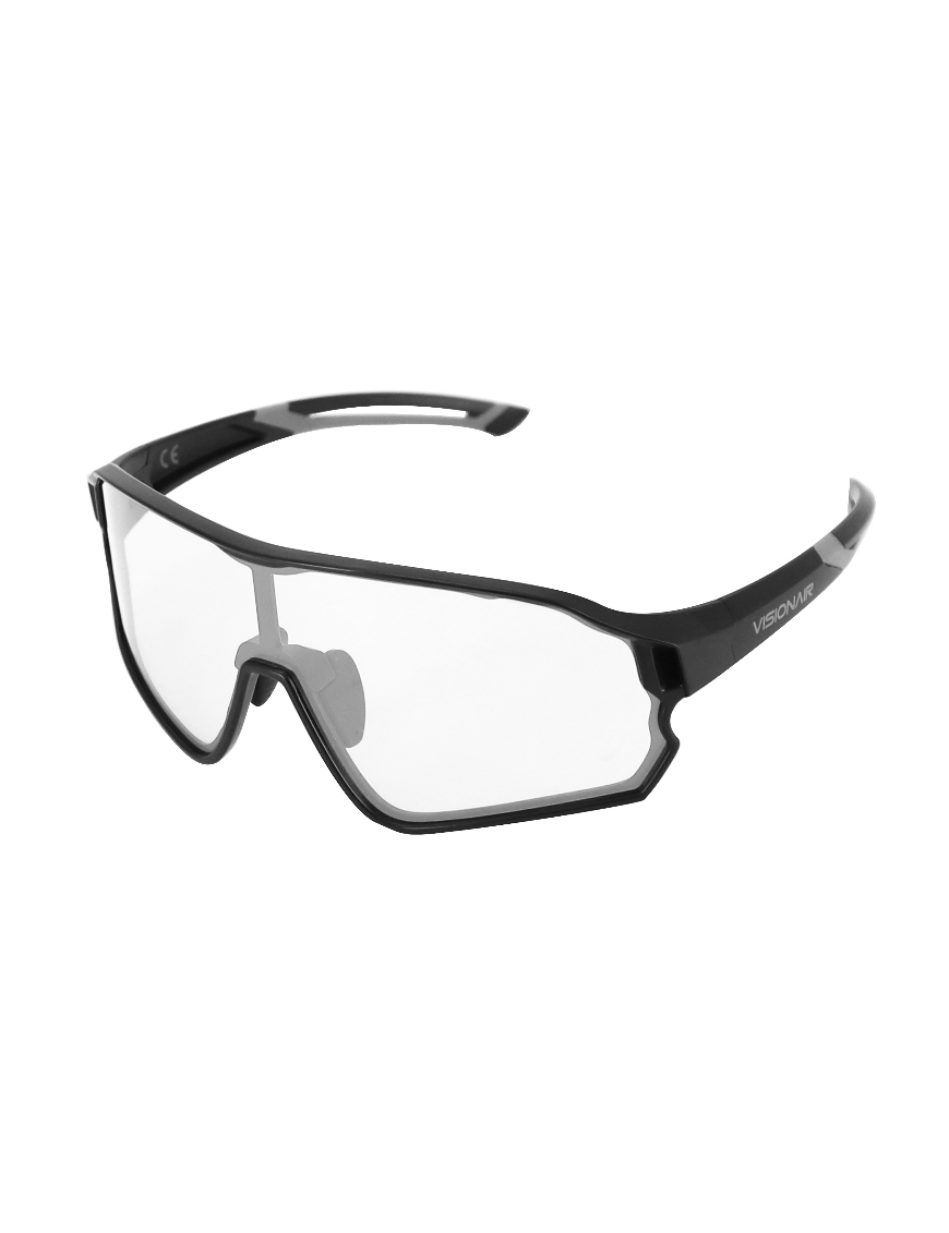 LUNETTES VELO ADULTE VISIONAIR MONTURE NOIR & BLANC (VERRES PHOTOCHROMIC VERRES QUI S'ADAPTENT AUTOMATIQUEMENT A LA LUMINOSITE)