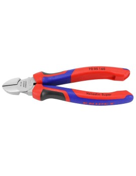 PINCE COUPANTE PRO KNIPEX ROBUSTE 160mm CHROME POUR EPAISSEUR DE MATERIAU DE 2 A 4mm AVEC POIGNEE ERGONOMIQUE (70 05 160)  -MAD