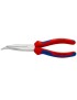 PINCE A BEC FIN COUDEE PRO KNIPEX DEMI RONDE 200mm CHROME AVEC POIGNEE ERGONOMIQUE (26 25 200)  -MADE IN GERMANY-