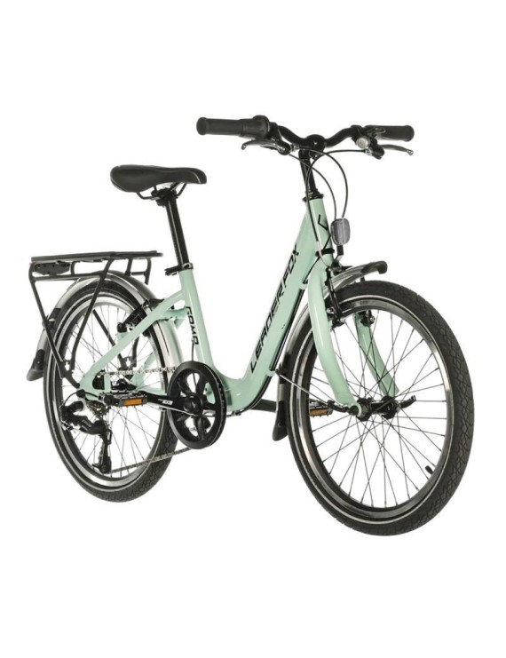 VELO MUSCULAIRE VTT 20 LEADER FOX GAMP 2024 FILLE VERT CLAIR BRILLANT 6V (TAILLE ENFANT 120 à 135 cm)