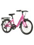 VELO MUSCULAIRE VTT 20 LEADER FOX GAMP 2024 FILLE ROSE BRILLANT 6V (TAILLE ENFANT 120 à 135 cm)