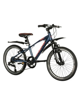 VELO MUSCULAIRE VTT 20 LEADER FOX GAMP 2024 GARCON BLEU NUIT MAT 6V (TAILLE ENFANT 120 à 135 cm)