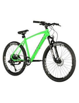 VELO MUSCULAIRE VTT 26 LEADER FOX FACTOR 2025 GARCON VERT FLUO MAT 9V CADRE 18 POUCES (TAILLE ENFANT 156 à 164 cm)