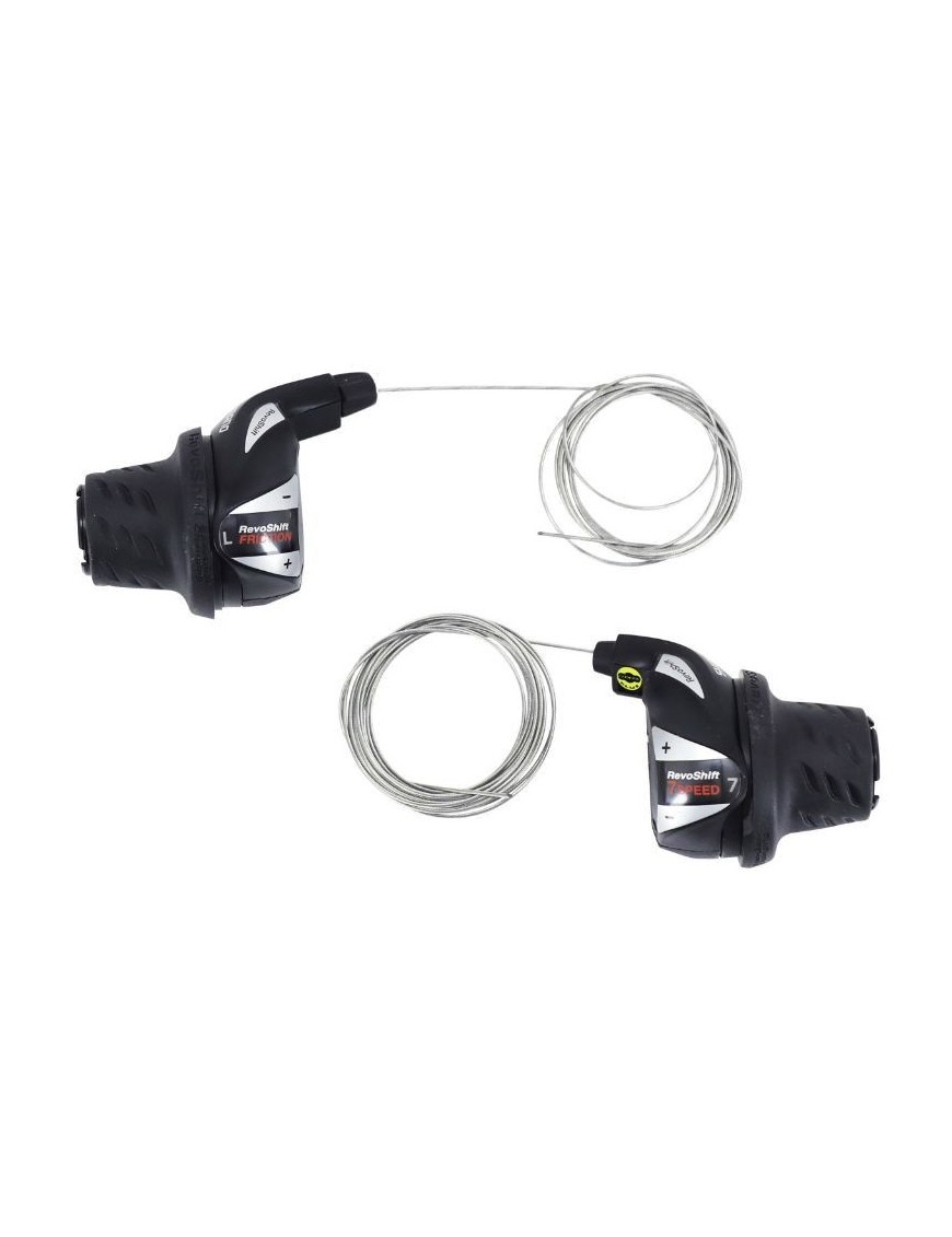 MANETTE VTT SHIMANO REVOSHIFT 3x7V. RV400 (PAIRE) (MONTAGE ATELIER)