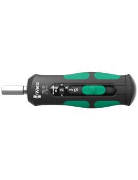 TOURNEVIS DYNAMOMETRIQUE WERA 7515 KRAFTFORM SAFE TORQUE SPEED 1-4 SERRAGE DE 2 A 6 Nm NOIR-VERT (VENDU A L'UNITE)  -MARQUE ALL