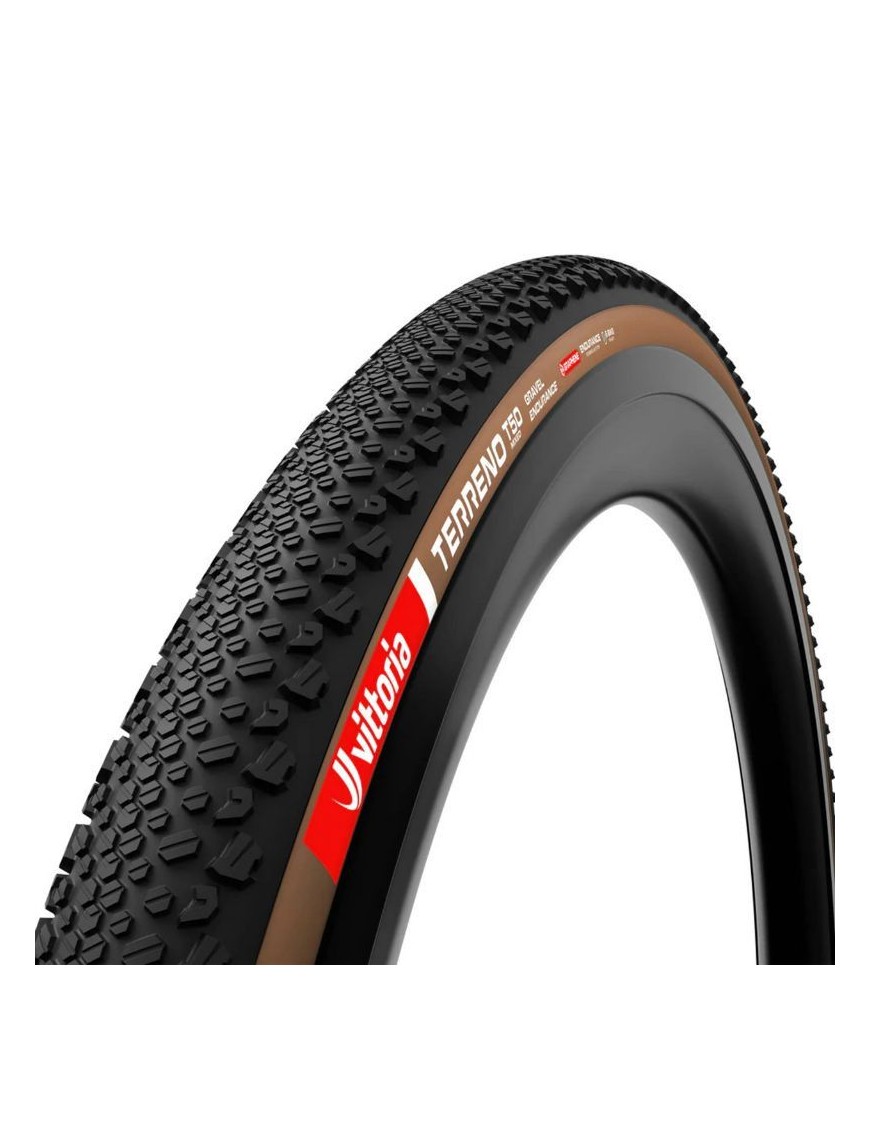 PNEU GRAVEL 700 X 40 VITTORIA TERRENO T50 MIXED ENDURANCE GRAPHENE 2.0 NOIR-MARRON TUBELESS READY TS (40-622)