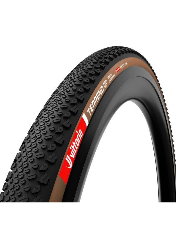 PNEU GRAVEL 700 X 40 VITTORIA TERRENO T50 MIXED ENDURANCE GRAPHENE 2.0 NOIR-MARRON TUBELESS READY TS (40-622)