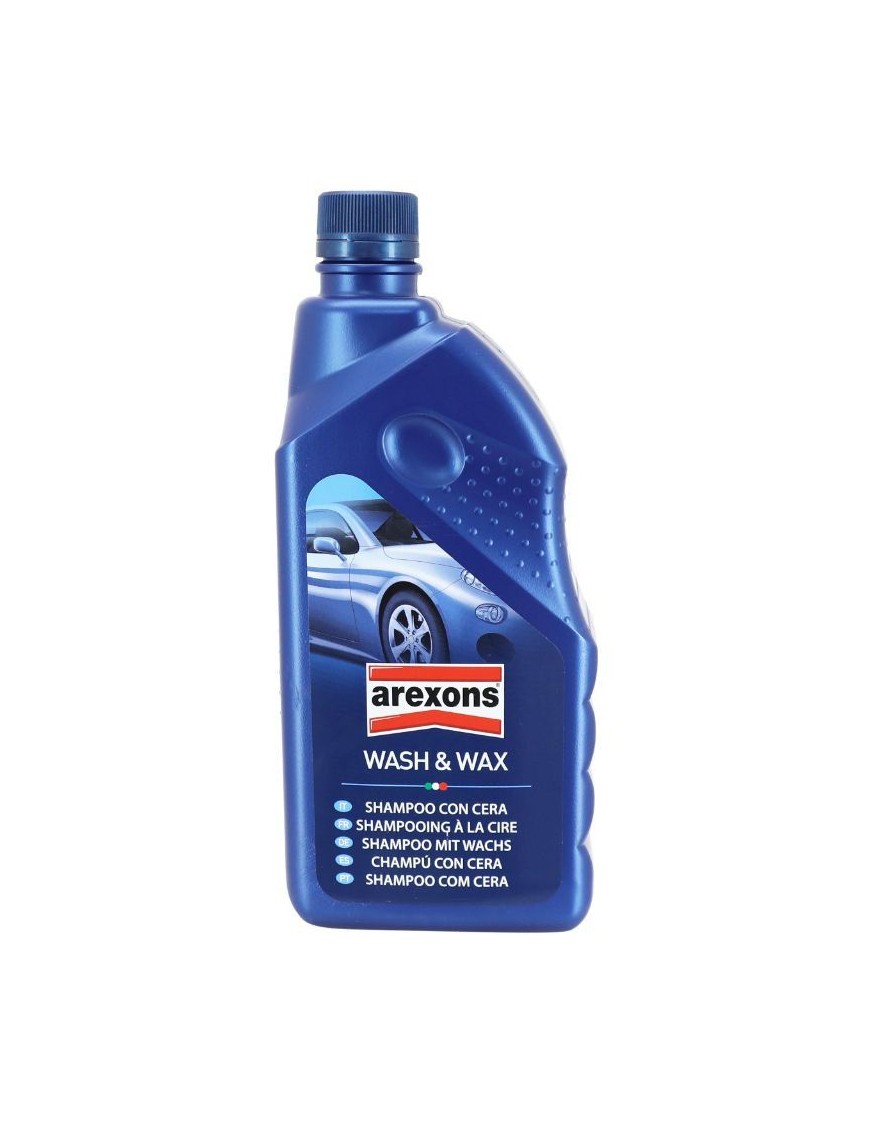 NETTOYANT SHAMPOING CIRE CARROSSERIE AREXONS WASH AND WAX 1L