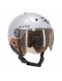 CASQUE VELO ADULTE REVOE PREMIUM URBAIN-CITY GRIS SILVER TAILLE 59-60 VISIERE REGLABLE, PROTECTION OREILLE AMOVIBLE (VENDU EN B