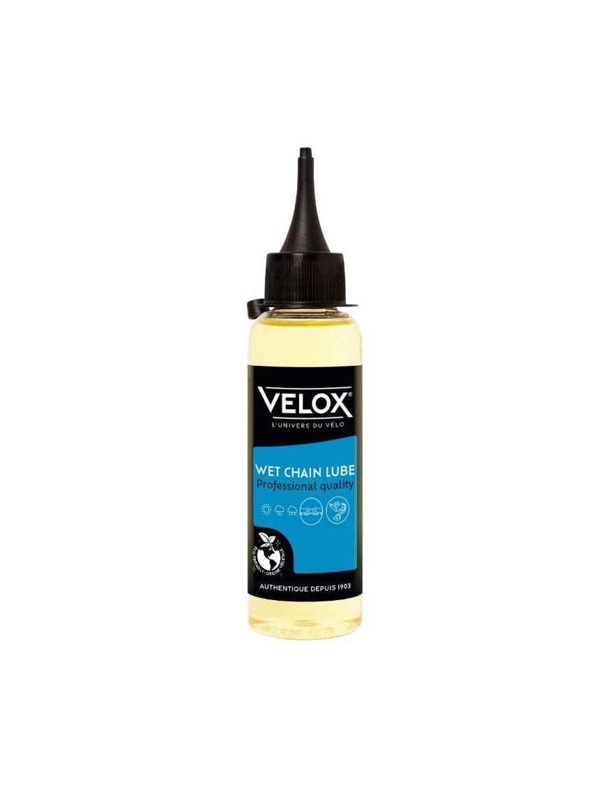 LUBRIFIANT VELO VELOX WET LUBE POUR CHAINES HUMIDES (100ml)