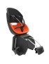 PORTE BEBE-SIEGE ENFANT ARRIERE PRODIGEE ICON A FIXER SUR CADRE NOIR COUSSIN ORANGE AVEC SERRURE (JUSQU'A 22 Kg MAX) (HOMOLOGUE