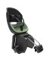 PORTE BEBE-SIEGE ENFANT ARRIERE PRODIGEE ICON A FIXER SUR CADRE NOIR COUSSIN VERT JADE AVEC SERRURE (JUSQU'A 22 Kg MAX) (HOMOLO