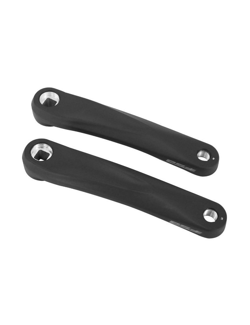 MANIVELLE DROITE + GAUCHE VAE - E-BIKE FSA 175mm NOIR JIS POUR MOTEUR YAMAHA PW (PAIRE)